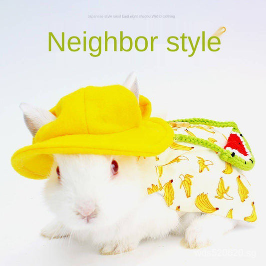 Rabbit Clothes Pet Clothing Japanese Style Guinea Pig Coat Hat Supplies Fashion For Douyin Video Cute Pet Supplies & Pet Dog products Pet fashion products w0Mj