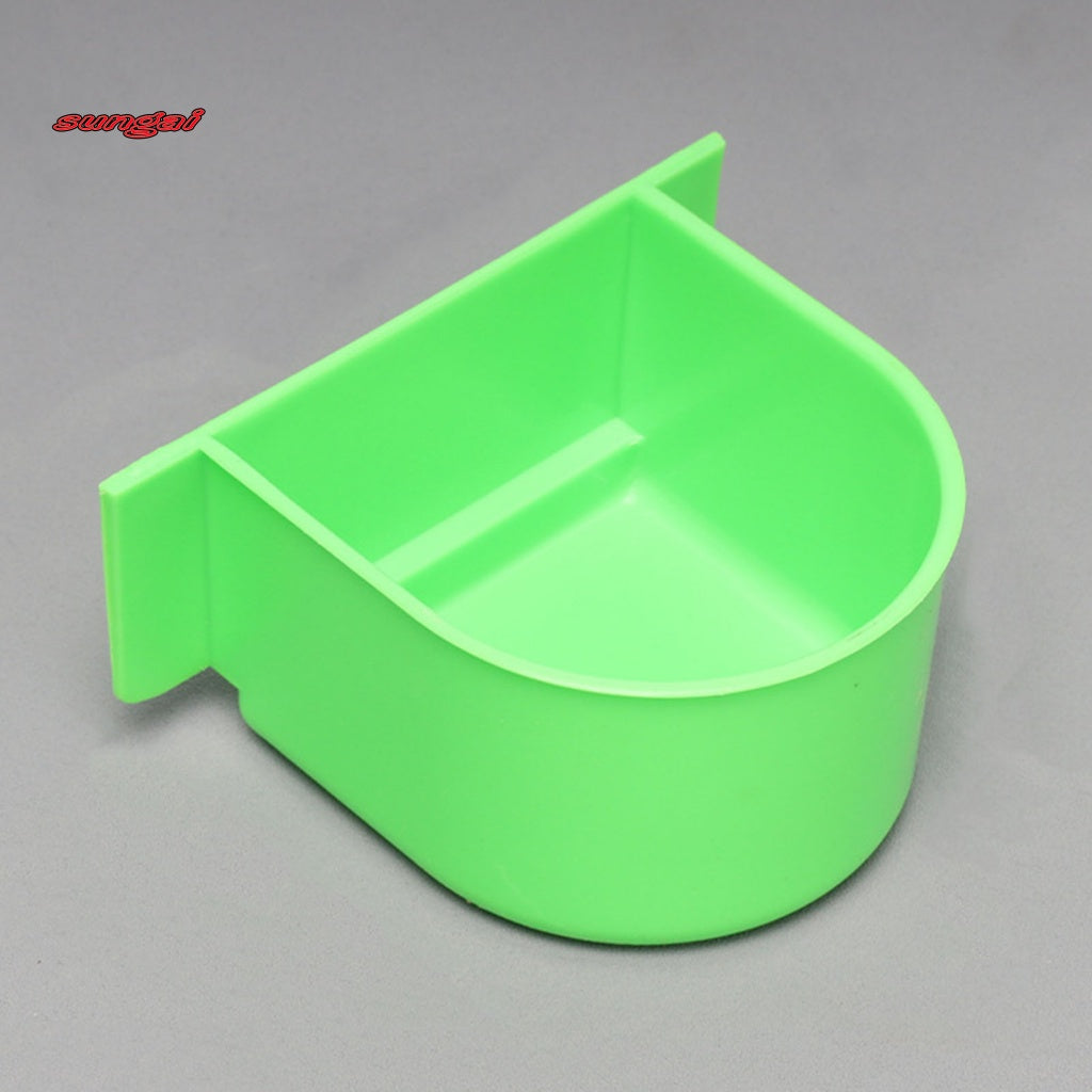 SUN_ 2Pcs Food Container Feeding Cup Cage Food Water Bowl Bird Feeder Professional