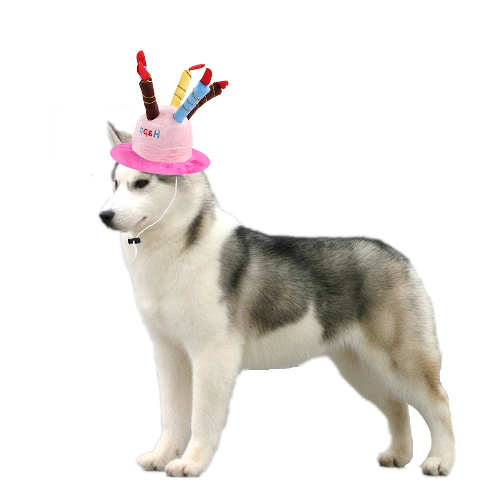 【LOVE PET】Funny dog pet cosplay decoration birthday hat