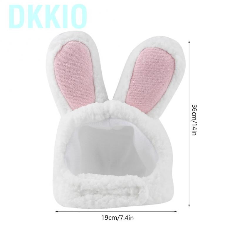 Dkkio Professional Rabbit Ear Hat Cute Pet Costume Cosplay Cat Cap Accessaries