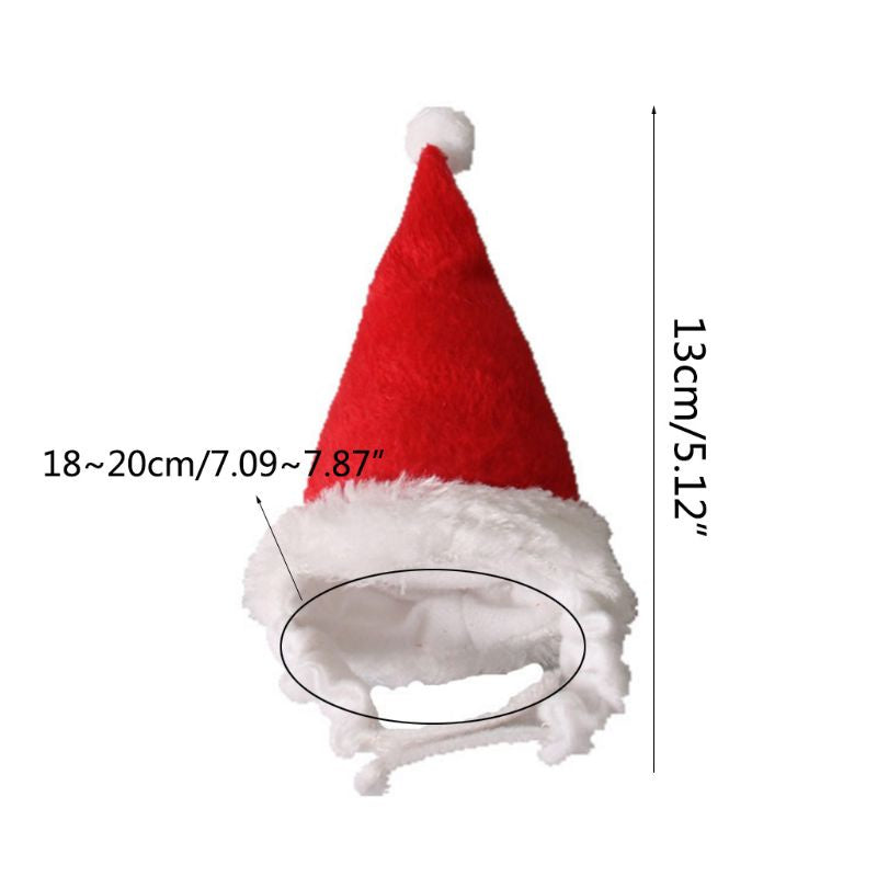 ESP Small Animals Pet Santa Claus Hat Rabbit Hamster Guinea Pig Rats Christmas Cap