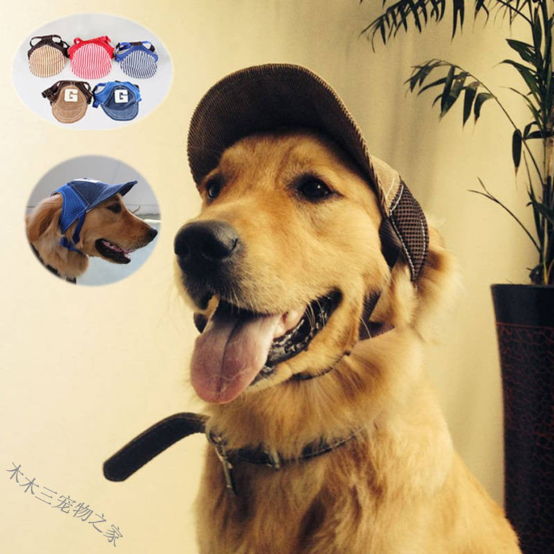 Pet Hat Dog Cat Baseball Cap Headdress Cat Hat Teddy/Golden Retriever Large Dog Sun Hat Sun Hat Breathable Pet Supplies & Pet Dog products Pet fashion products