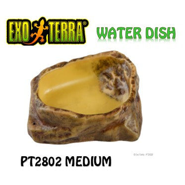 EXO TERRA WATER DISH -SMALL TO XL  (PT2801) (PT2802) (PT2803)  (PT2804)