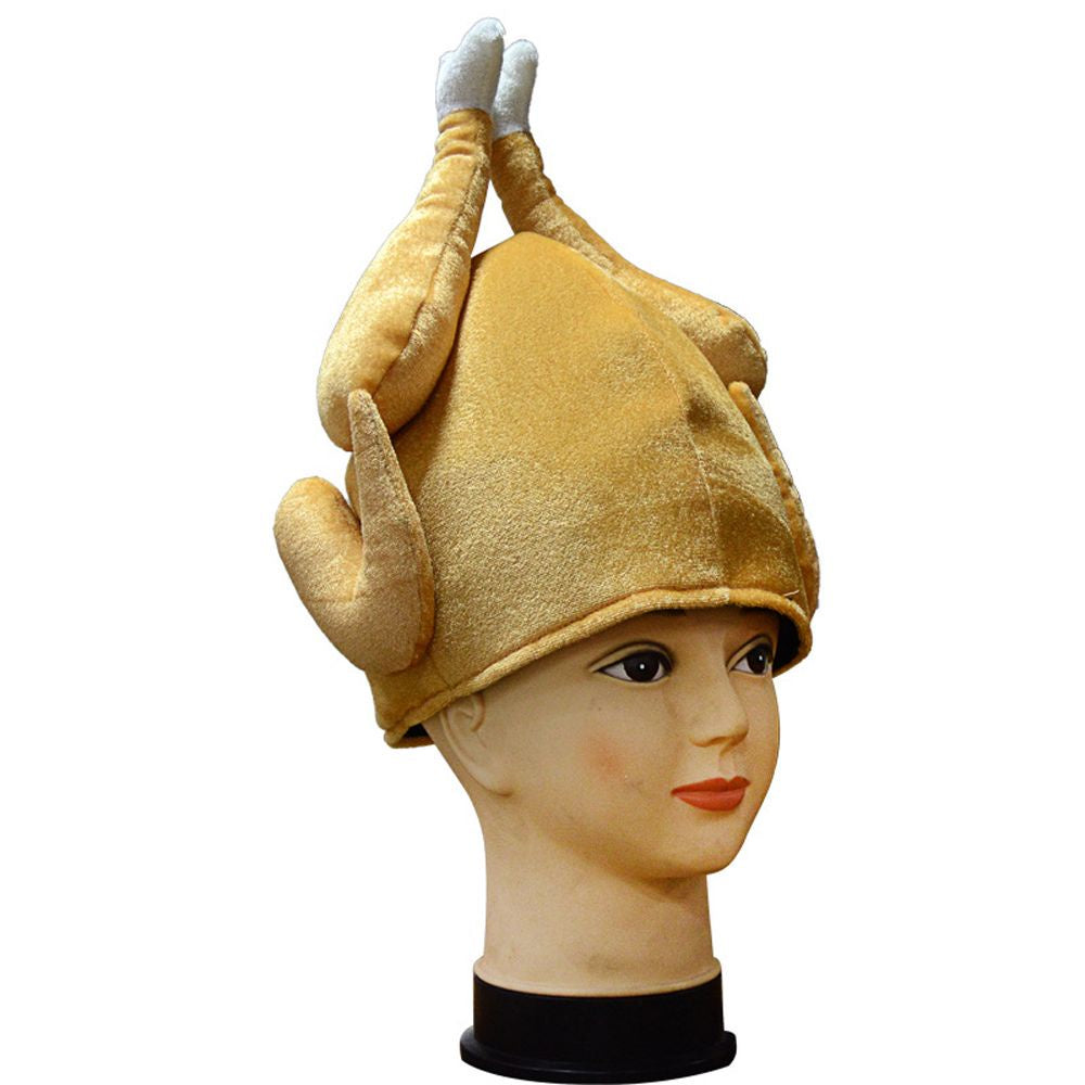 BACK2LIFE Creative Turkey Hat Roasted Caps Festival Costume Party Adults Funny Soft Thanksgiving Day/Multicolor